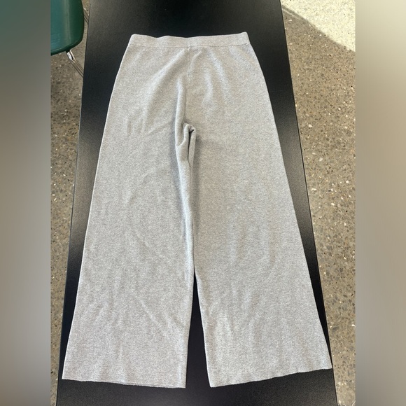 GC Fontana Cashmere Silk Wool Blend Wide Leg Pull On Cropped Knit Pants - Picture 6 of 8